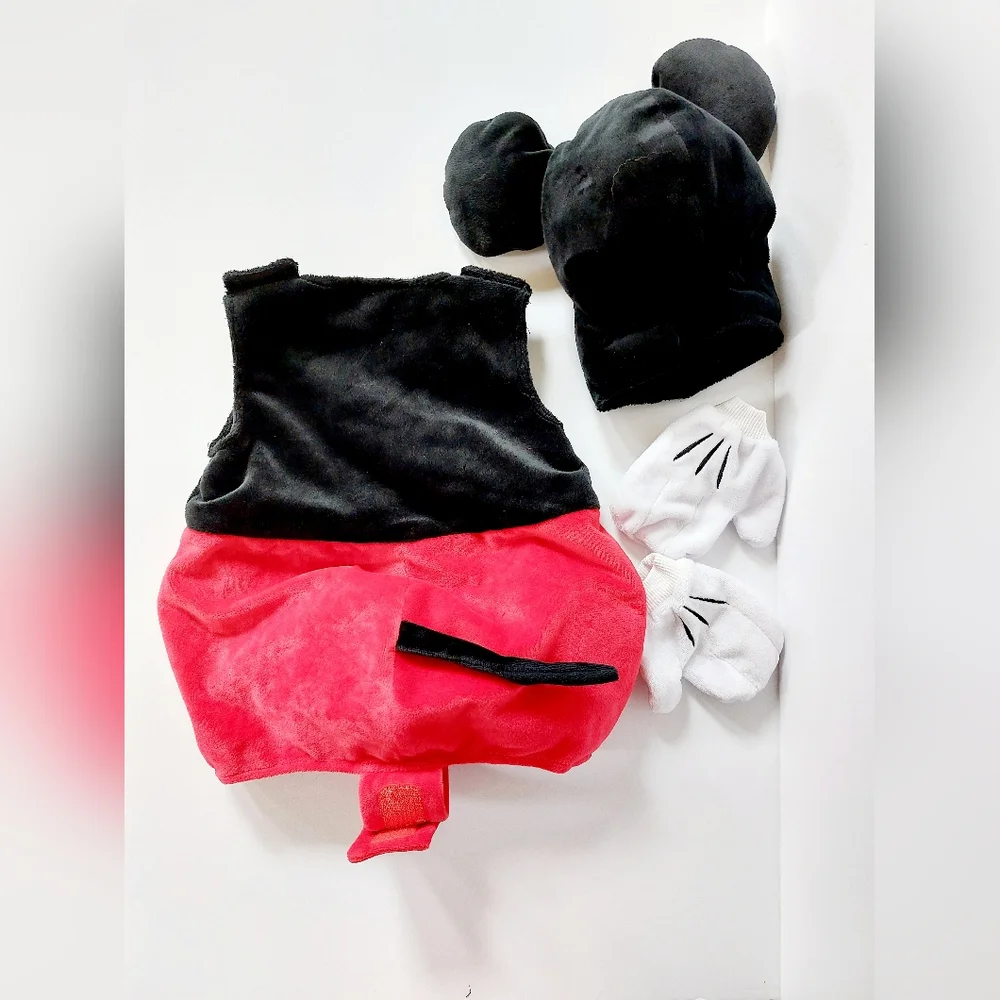 4pc Mickey Mouse‎ Costume Disney Store 6-9 months Halloween Infant